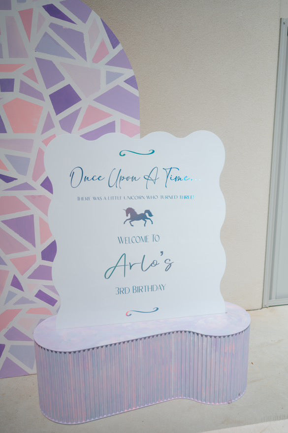 Ripple Welcome Sign & Personalised Decal