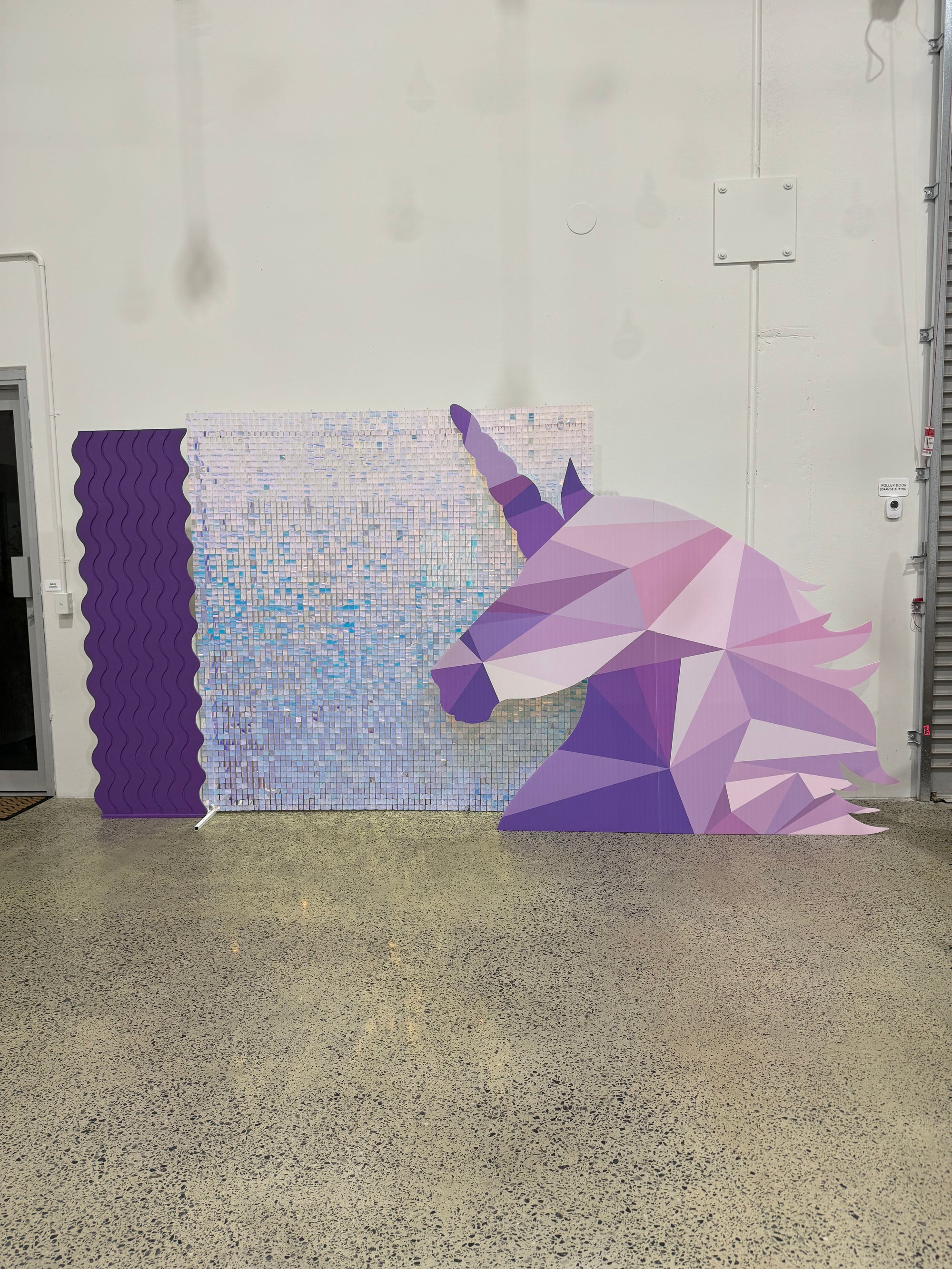 Giant Geometric Unicorn Standee