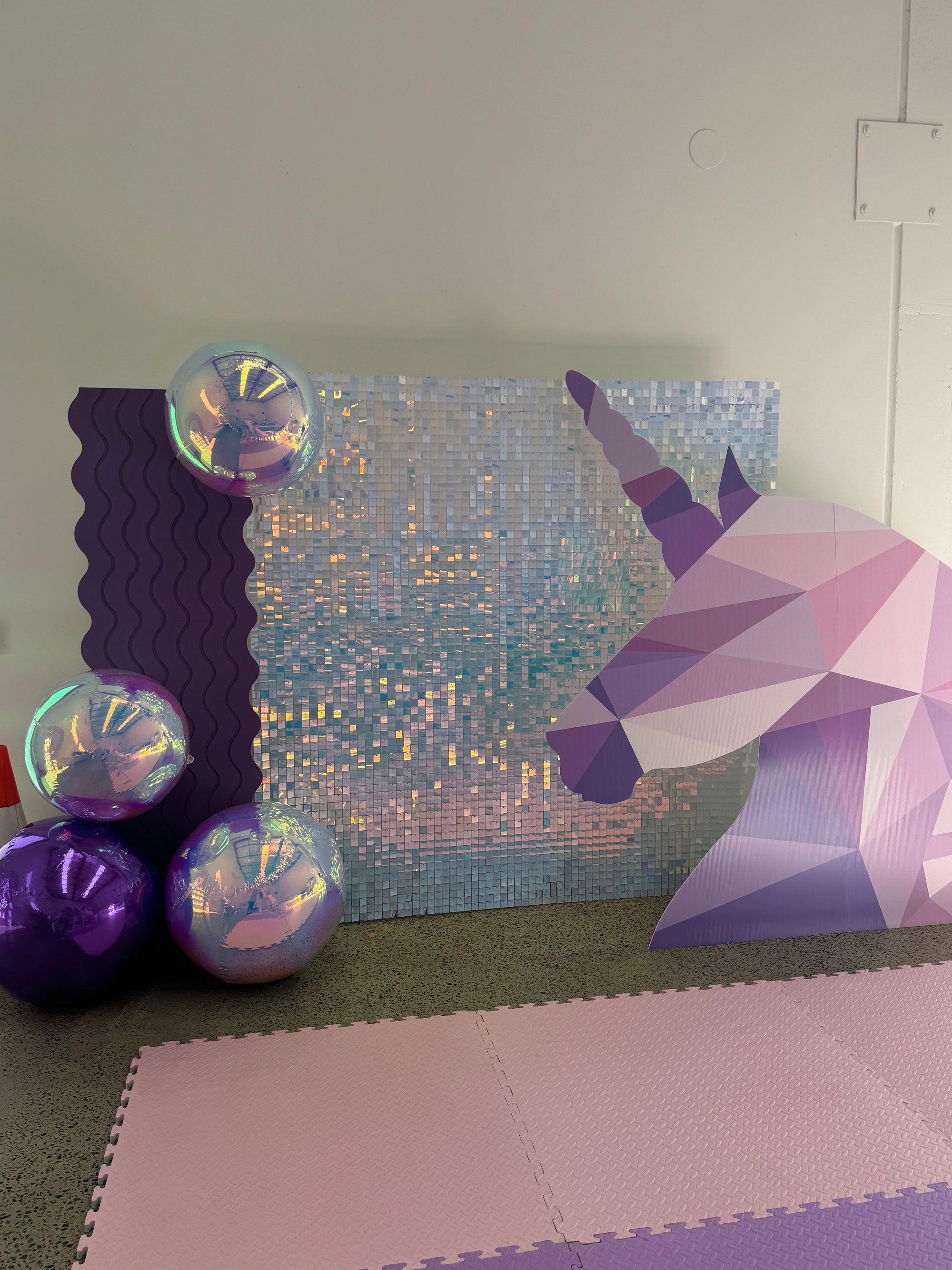 Iridescent Shimmer Wall