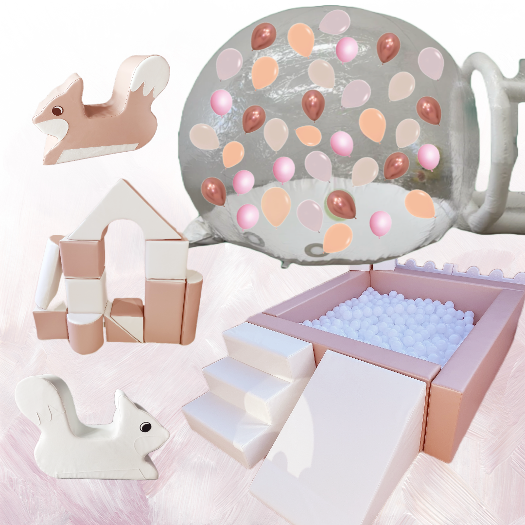 Rosé Shimmer Bubble House Package 1