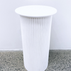 White Ripple Plinth - Removable Table Top