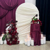 Layered Draped Backdrop Installation