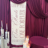 Layered Draped Backdrop Installation