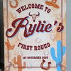 Personalised Take Home Welcome Sign With Easel