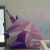 Giant Geometric Unicorn Standee